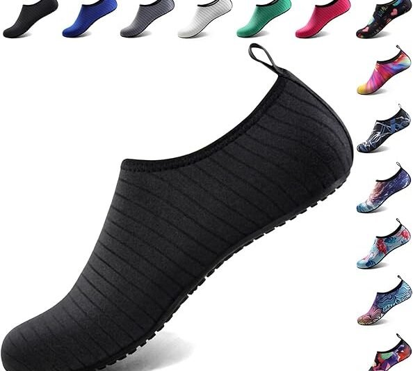 Water Shoes for Women Men Quick-Dry Aqua Socks Swim Beach Outfits Barefoot Yoga Exercise Wear Sport Accessories Pool Camping Must Haves River Hiking Adult Youth Size